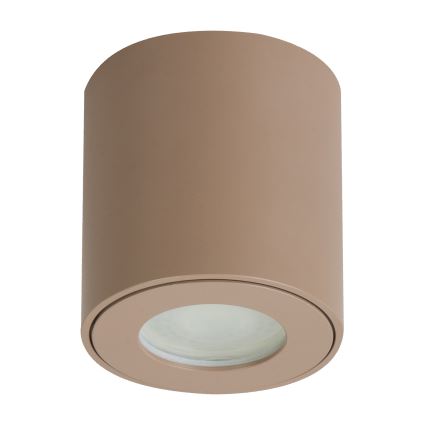 Brilagi - Luminária LED RGBW dimerizável para casa de banho MIA 1xGU10/4,8W/230V 3000K 84x80 mm bege IP54 + comando remoto