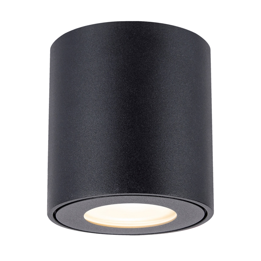 BRILAGI - Candeeiro de casa de banho LED RGBW regulável MIA 1xGU10/4,8W/230V 3000K 84x80 mm preto IP54 + comando remoto
