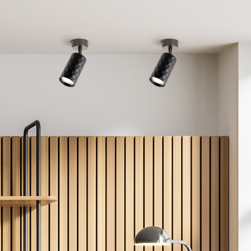 Brilagi - Spot LED RGBW dimerizável SELE DIAMANT 1xGU10/6W/230V 3000K preto + comando remoto