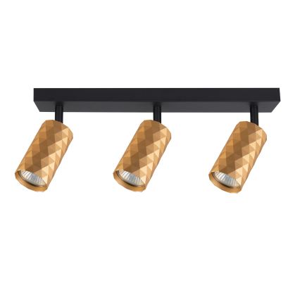 Brilagi - Spot LED RGBW dimerizável SELE DIAMANT 3xGU10/4,8W/230V 3000K dourado + controlo remoto