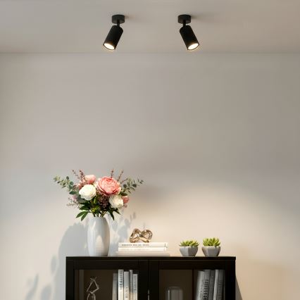 Brilagi - Spot LED RGBW dimerizável SELE MODERN 1xGU10/4,8W/230V 3000K preto + comando remoto