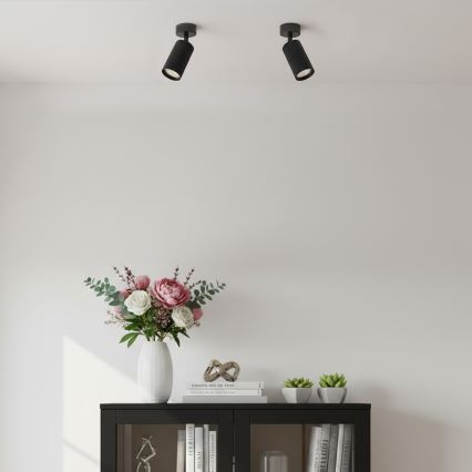 Brilagi - Spot LED RGBW dimerizável SELE MODERN 1xGU10/4,8W/230V 3000K preto + comando remoto