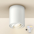 Brilagi - LED RGBW spot embutido dimerizável MIA 1xGU10/4,8W/230V 3000K 100x80 mm branco + comando remoto