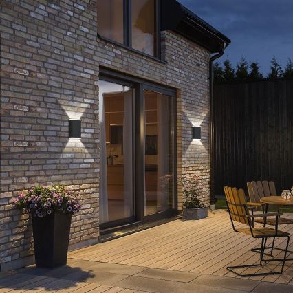 Brilagi - Luminária de parede solar LED SUN GUARD LED/2W/3,7V 2000 mAh IP45