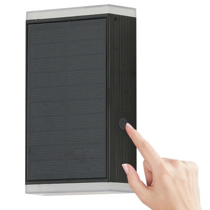 Brilagi - Luminária de parede solar LED SUN GUARD LED/2W/3,7V 2000 mAh IP45