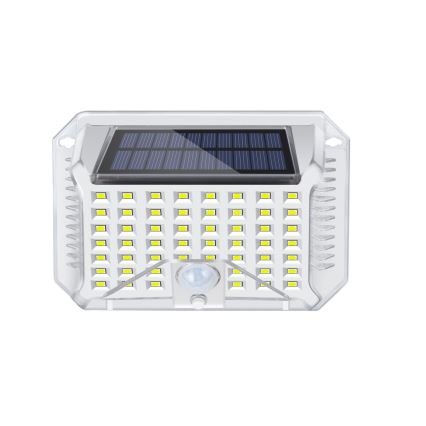 Brilagi - Luminária de parede solar LED com sensor de movimento e crepúsculo WALLIE LED/4W/5,5V 1200 mAh 6500K IP64 prata