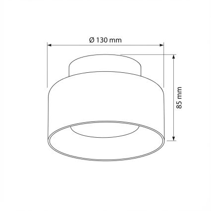 Brilagi - LED Spot AURA LUX 1xGX53/30W/230V Ø 13 cm dourado