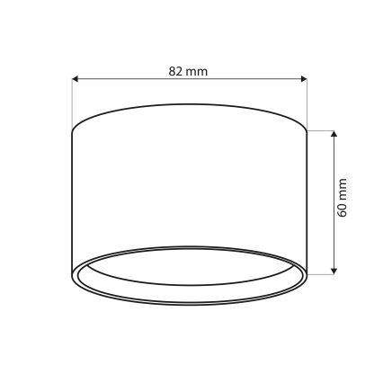 Brilagi - LED Spot SMOOTH 1xGX53/15W/230V dourado