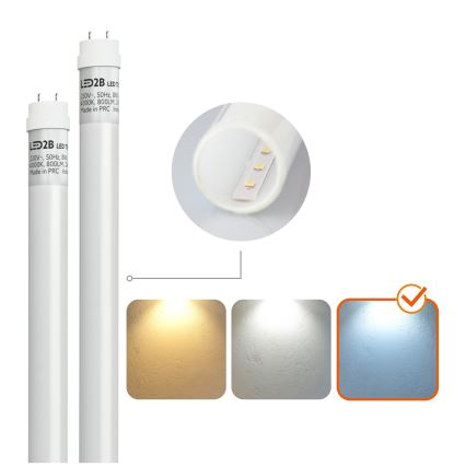 BRILAGI - Luminária LED técnica estanque à poeira OPTIMA T8 2xG13/18W/230V 6500K IP65 128 cm