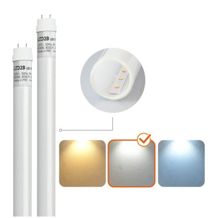 BRILAGI - Luminária fluorescente LED técnica, à prova de pó OPTIMA T8 2xG13/18W/230V 4000K IP65 128 cm - palete de 110 unidades
