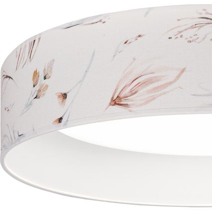 Brilagi - Candeeiro de teto LED dimerizável VELVET SMART VARI LED/36W/230V 3000-6500K Ø 55 cm branco/floral + comando remoto