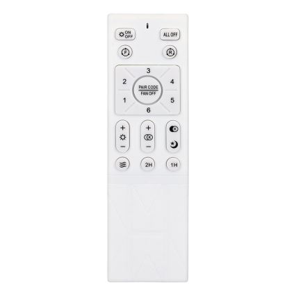 Brilagi - Ventilador de teto LED regulável LED/30W/230V 3000-6500K branco/marrom + controlo remoto
