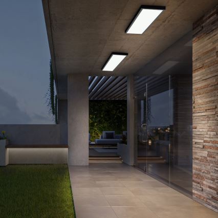 Brilagi - Plafon LED para casa de banho FRAME LED/50W/230V 120x30 cm 3000/4000/6000K IP44 preto