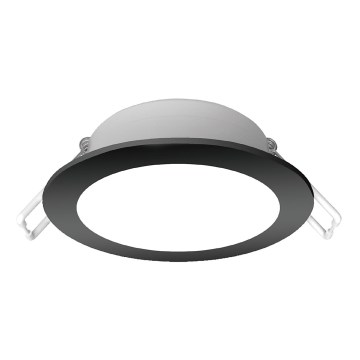 Brilagi - Luminária de embutir LED para casa de banho LED/4,8W/230V 6000K preta IP65