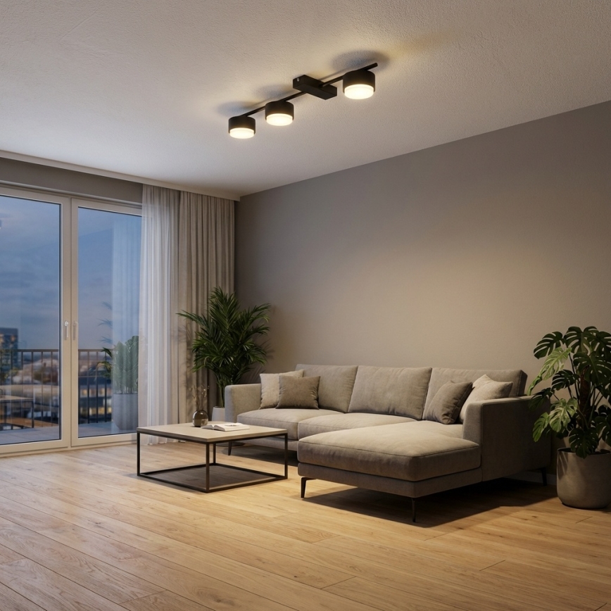 BRILAGI - Luminária spot LED RGB+CCT dimerizável MONO 3xGX53/14W/230V 2700-6500K Wi-Fi Tuya preta