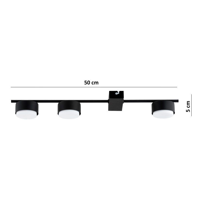 BRILAGI - Luminária spot LED RGB+CCT dimerizável MONO 3xGX53/14W/230V 2700-6500K Wi-Fi Tuya preta