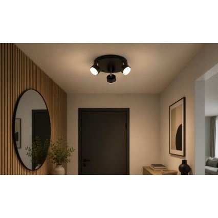Brilagi - Spot LED RGB+CCT dimerizável MONO 3xGX53/14W/230V 2700-6500K Wi-Fi Tuya preta