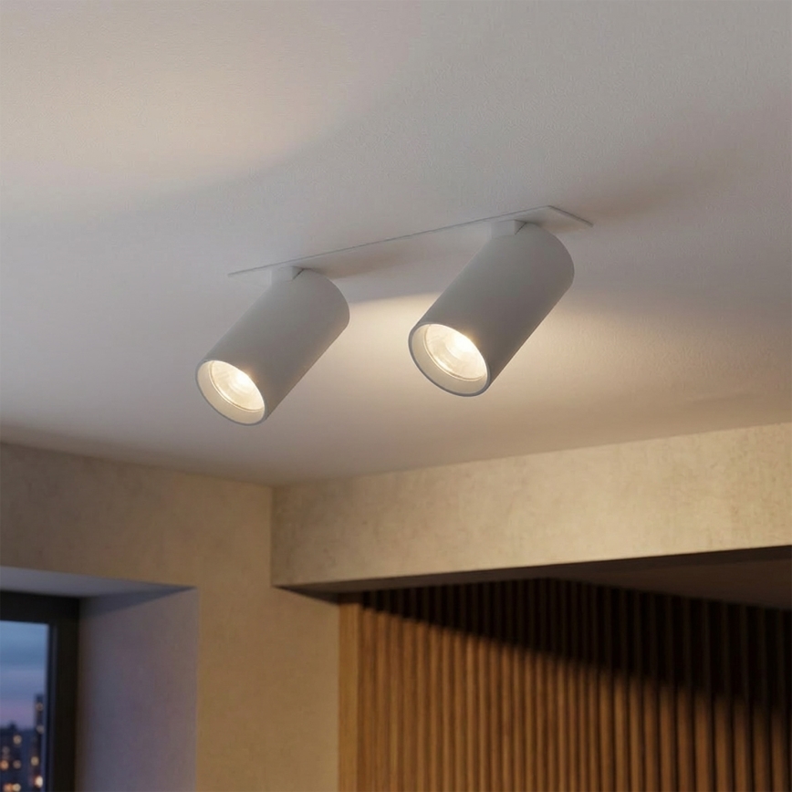 Brilagi - Luminária de embutir SELE 2xGU10/30W/230V branca
