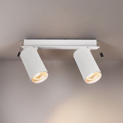 Brilagi - Luminária de embutir SELE 2xGU10/30W/230V branca