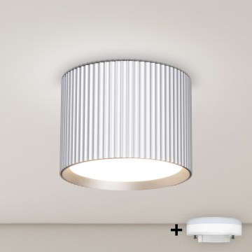 Brilagi - Luminária de encastrar LED RGB+CCT regulável STRIPY 1xGX53/14W/230V 2700-6500K Wi-Fi Tuya prateada