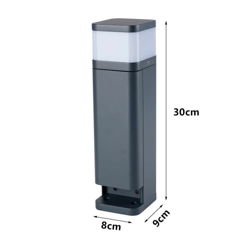 Brilagi - Luminária exterior com 2 tomadas SCHUKO PILLAR 1xG9/11W/230V IP44 antracite