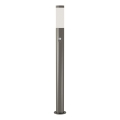 Brilagi - Luminária de exterior com sensor de movimento ELIA 1xE27/20W/230V IP44 100 cm cromado mate
