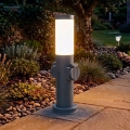 Brilagi - Luminária de exterior NOVA com 2 tomadas SCHUKO 1xE27/15W/230V 40 cm IP44 antracite