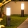 Brilagi - Luminária de exterior NOVA com 2 tomadas SCHUKO 1xE27/15W/230V 40 cm IP44 antracite