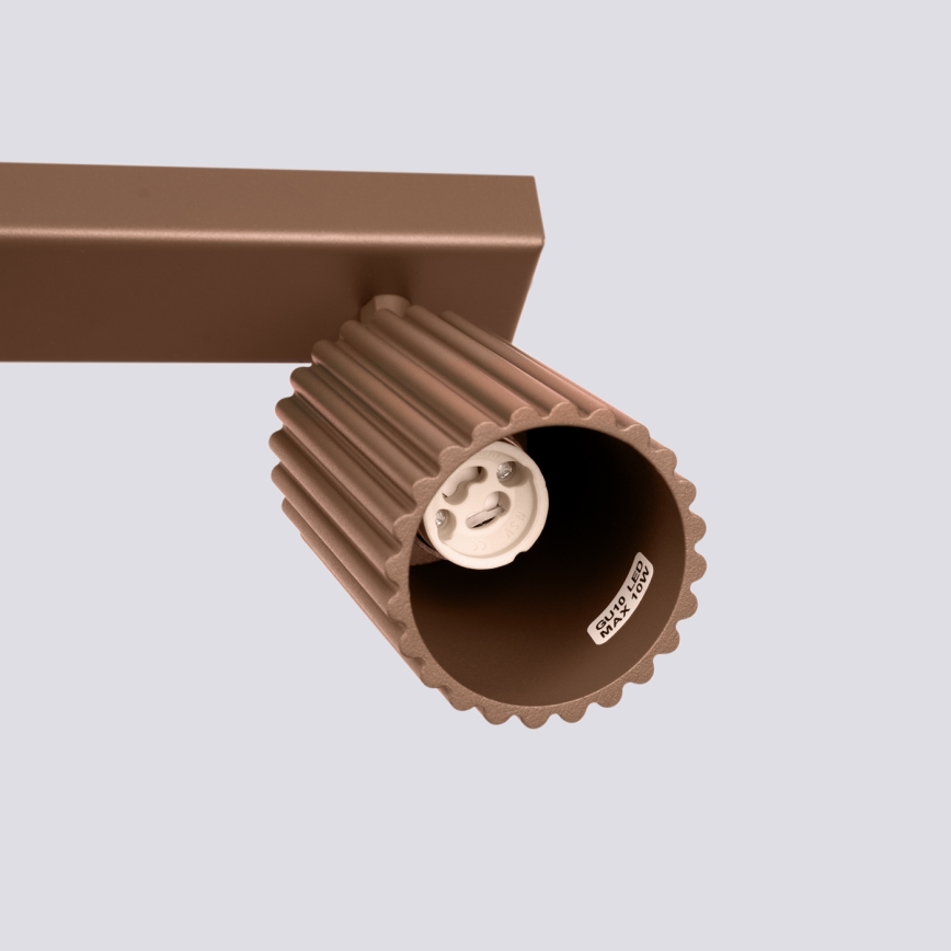 Brilagi - Luminária de focos CRESTO 6x GU10/10W/230V castanha