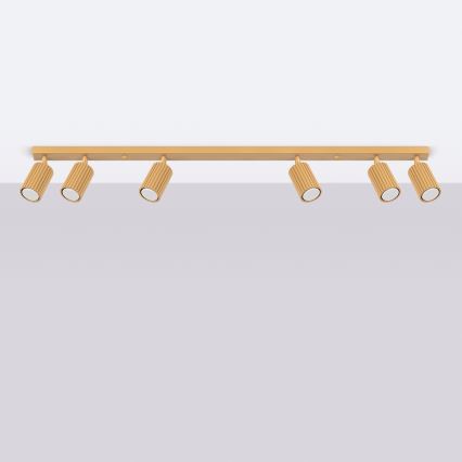 Brilagi - Luminária de focos LED CRESTO 6xGU10/10W/230V dourada