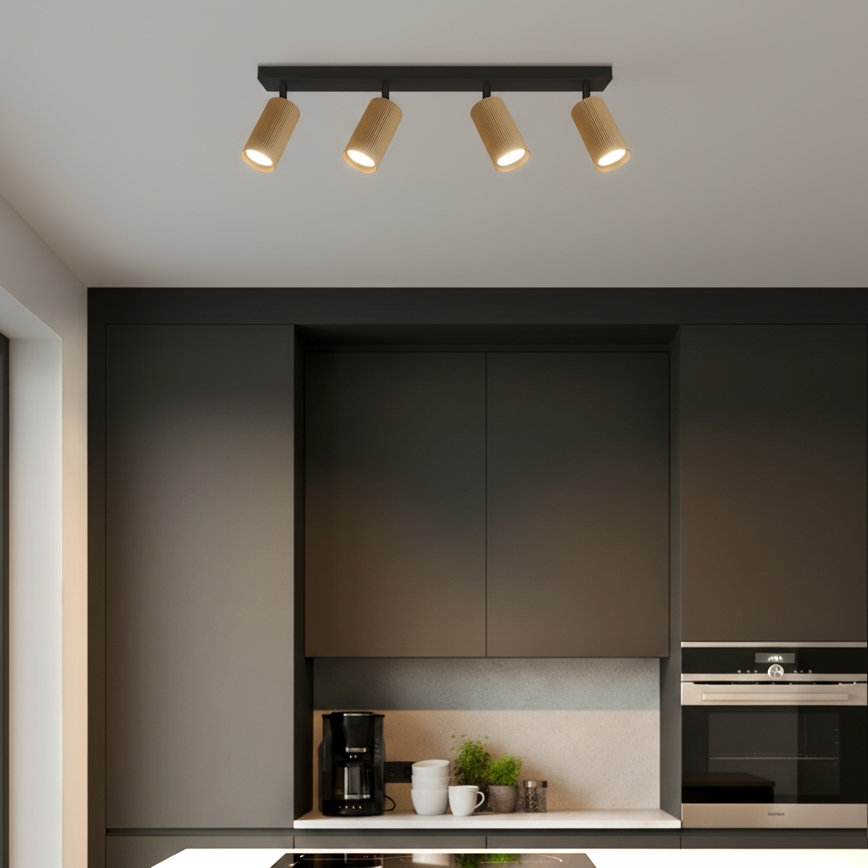 Brilagi - Spot LED RGBW dimerizável SELE MODERN 4xGU10/6W/230V 3000K dourado + comando remoto