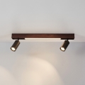 BRILAGI - Luminária de focos LED SELE 2xGU10/30W/230V + LED/15W preta/decor cerejeira