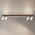BRILAGI - Luminária de focos LED SELE 4xGU10/30W/230V + LED/25W branca/acabamento carvalho