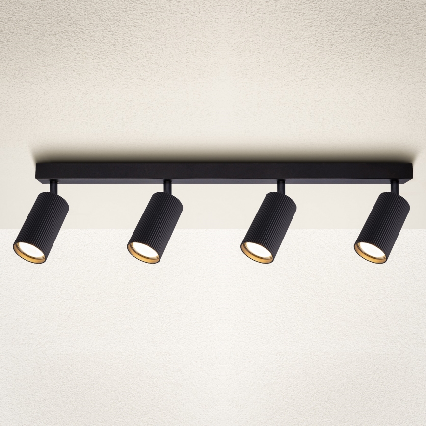 Brilagi - Luminária de focos SELE MODERN 4xGU10/30W/230V preta