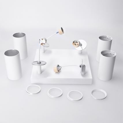 Brilagi - Luminária de focos SELE SQUARE 4xGU10/30W/230V branca
