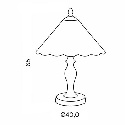 Brilagi - Luminária de mesa Tiffany em vitral FOLIA 1xE27/60W/230V