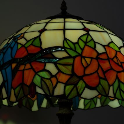 Brilagi - Luminária de mesa Tiffany em vitral JUNGLE 2xE27/60W/230V
