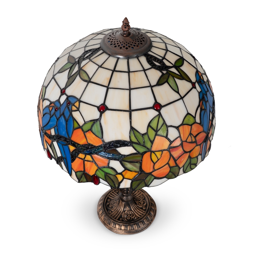 Brilagi - Luminária de mesa Tiffany em vitral JUNGLE 2xE27/60W/230V