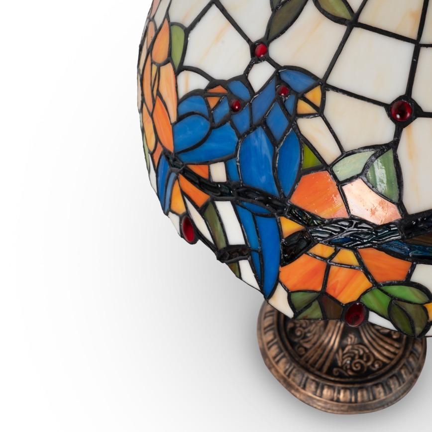 Brilagi - Luminária de mesa Tiffany em vitral JUNGLE 2xE27/60W/230V