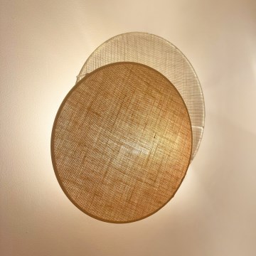 Brilagi - Luminária de parede CIRCLES 1xE27/15W/230V 35x32 cm bege/creme