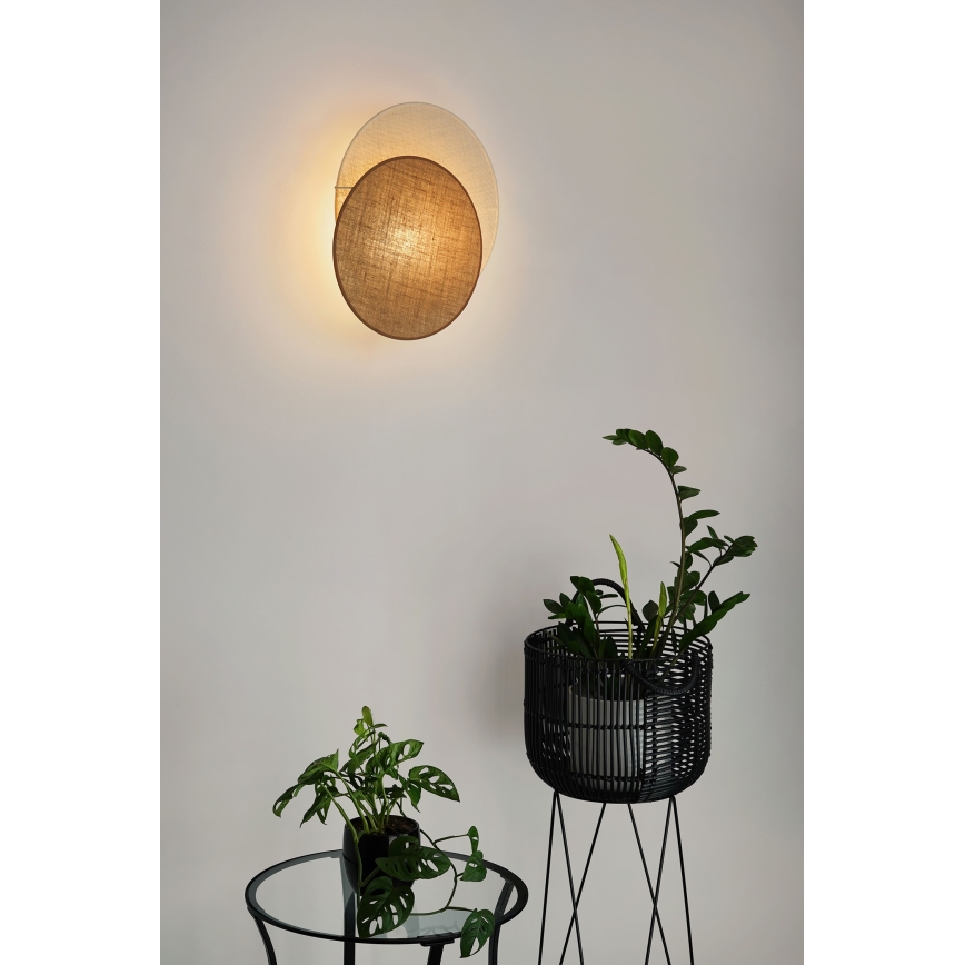Brilagi - Luminária de parede CIRCLES 1xE27/15W/230V 45x45 cm bege/creme