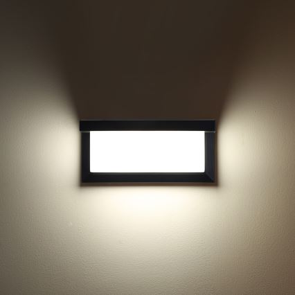 BRILAGI - Aplique de parede exterior LED RGBW dimerizável BRICKY 1xE27/12W/230V 2700-6500K IP54 preto