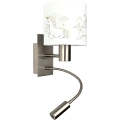 Brilagi - Luminária de parede infantil flexível BOBO com LED 1xE27/25W/230V + LED/3W cromado fosco/branco/unicórnios