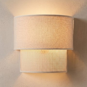 Brilagi - Luminária de parede LED BOHO ECO 1xE27/10W/230V cor creme