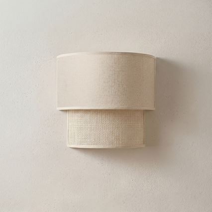 Brilagi - Luminária de parede LED BOHO ECO 1xE27/10W/230V cor creme