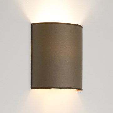 Brilagi - Luminária de parede SEMI 1xE27/15W/230V diâmetro 20 cm castanha