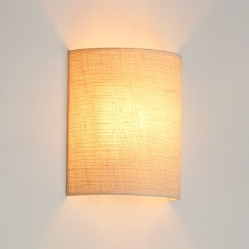 Brilagi - Luminária de parede SEMI 1xE27/15W/230V diâmetro 20 cm creme