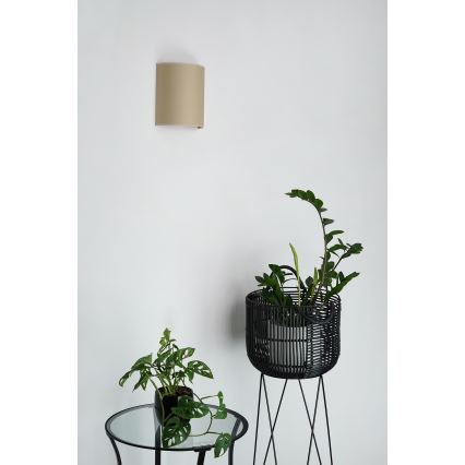 Brilagi - Luminária de parede SEMI 1xE27/15W/230V diâmetro 20 cm bege