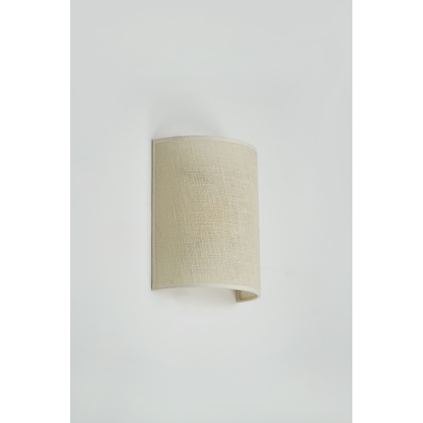 Brilagi - Luminária de parede SEMI 1xE27/15W/230V diâmetro 20 cm creme