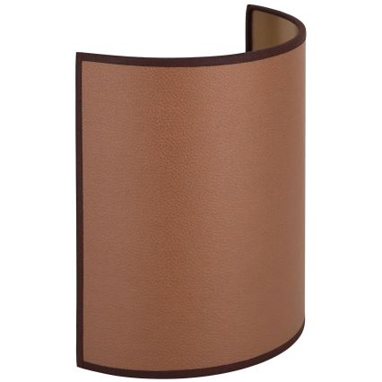 Brilagi - Luminária de parede SEMI 1xE27/15W/230V diâmetro 20 cm castanha